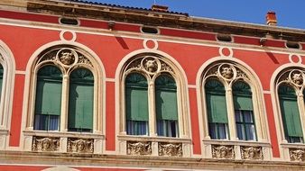 colorful building in old town in split city in croatia