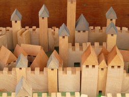 towers fortress wood