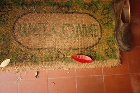 Picture of welcome carpet