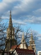 spires of ulm cathedral, germany, munich