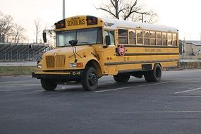 school bus on the road