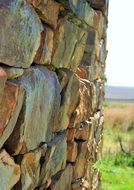 the ruins of a stone building
