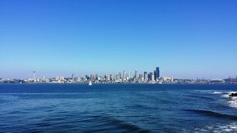 Landscape with the buildings in Seattle