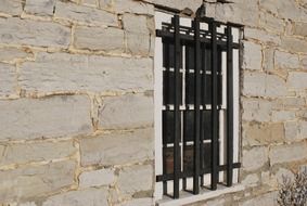 iron bars on the window