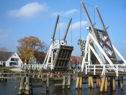 old bridge lifting, germany