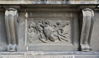 relief pattern on the wall of the palace in Vienna