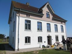 house of traditional architecture on steer island