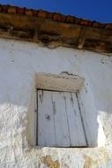 window of the rustic house in Spain