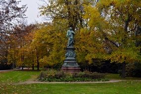 Sone statue in the city park