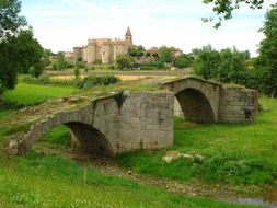 Stone bridge ruins