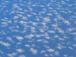 white clouds in the blue sky