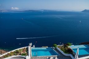 oia santorini greece view