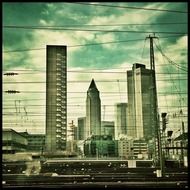 frankfurt city skyscrapers skyline