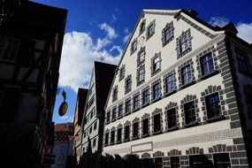 historical building in the city center, germany, ulm