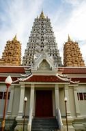 entrance to a buddhist temple in thailand