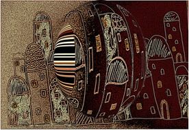 abstract drawing of homes
