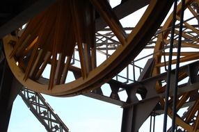 eiffel tower's mechanism, france, paris