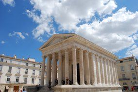 Greek temple in the Nimes,France