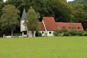 Protestant church of peace in Aschau