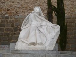 white sculpture of St. Theresa in Spain