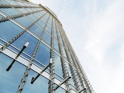 Bottom view of Burj khalifa