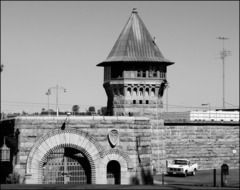 closed gates to prison