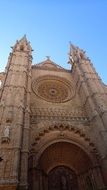 gothic cathedral of santa maria of palma in Spain