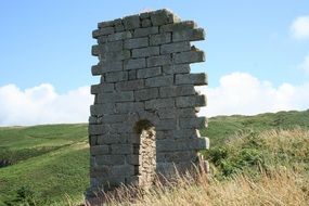 Old ruins on the field