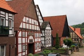 half-timbered building in Schwalenberg, Germany