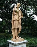 terracotta statue in the garden