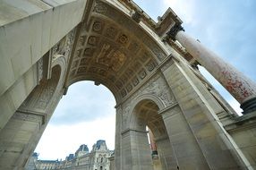 Bottom view of the arch, Paris