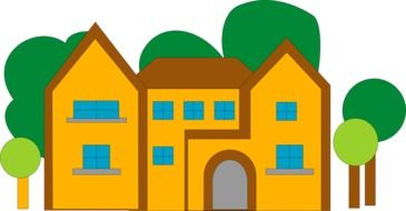 Orange house picture