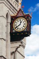 antique tower clock, uk, england, london