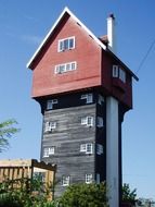 high wooden house in Suffolk, England