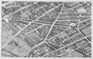 map of Paris in 1739