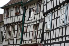 half-timbered facade in Hattingen, Germany