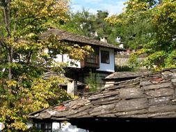 roofs of rural houses in Bulgaria