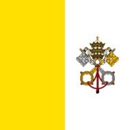National flag of the Vatican city
