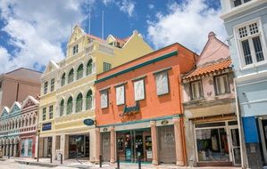 colorful architecture on the Curacao