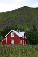 red summer house