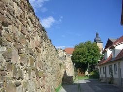 stone city wall in zeil