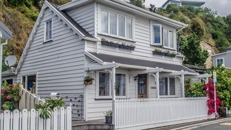 traditional architecture of an old house in new zealand