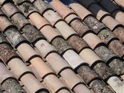 roof on a sunny day close up