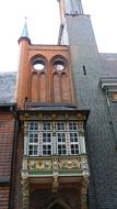 old building facade in Lubeck, Germany