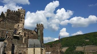 castle in the middle rhine valley in saxony