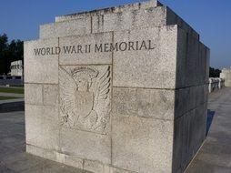 world war ii memorial, stone, detail, usa, washington dc