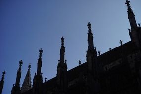 Towers with an ornament of the cathedral ulm