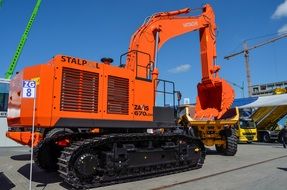 excavator for hard work on a construction site