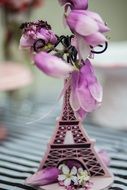 Decoration in form of eiffel tower