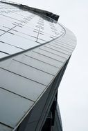 curved lines of modern facade